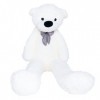 Ours en peluche douillet pour enfants - 180 cm - Blanc