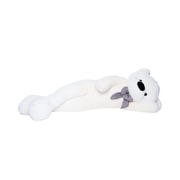 Ours en peluche douillet pour enfants - 180 cm - Blanc