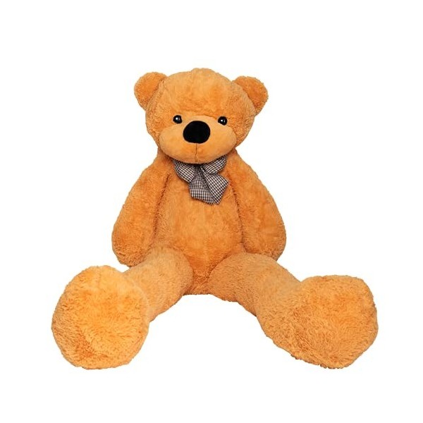 Ours en peluche doux pour enfants - 180 cm - Orange