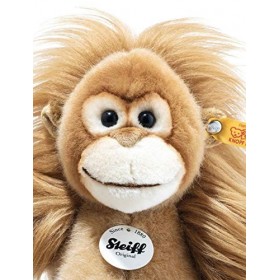 Steiff Bébé Orang-outan Elani, 062018, Marron,Marron Clair,Marron Foncé, 28 cm