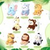 Harrycle 8 Pièces Mini Animaux de Forêt en Peluche Jouets danimaux en Peluche Petits Animaux de Jungle en Peluche en Vrac 10