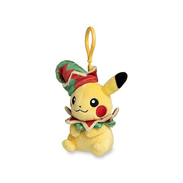 Pokemon Center: Pikachu Pokemon Holiday Workshop Plush Key Chain