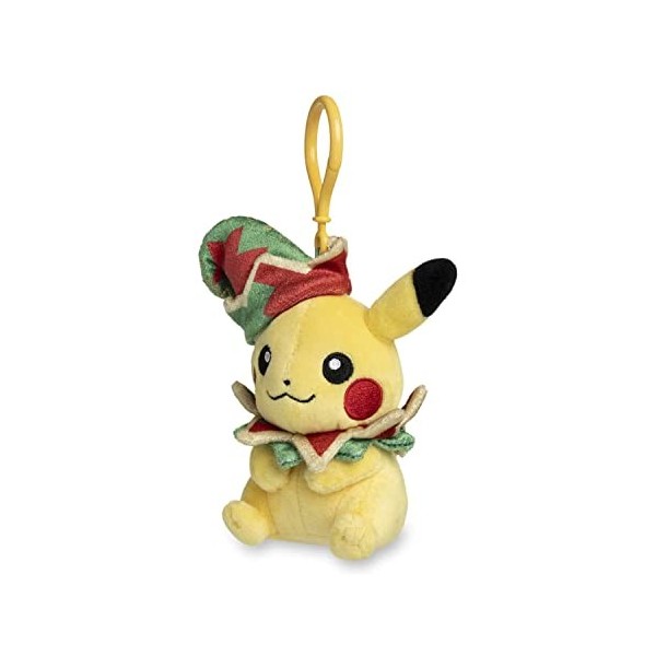 Pokemon Center: Pikachu Pokemon Holiday Workshop Plush Key Chain