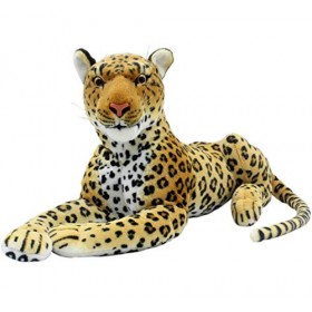 TAGLN Animaux en peluche Léopard couché Jouets Guépard en peluche 45,7 cm 