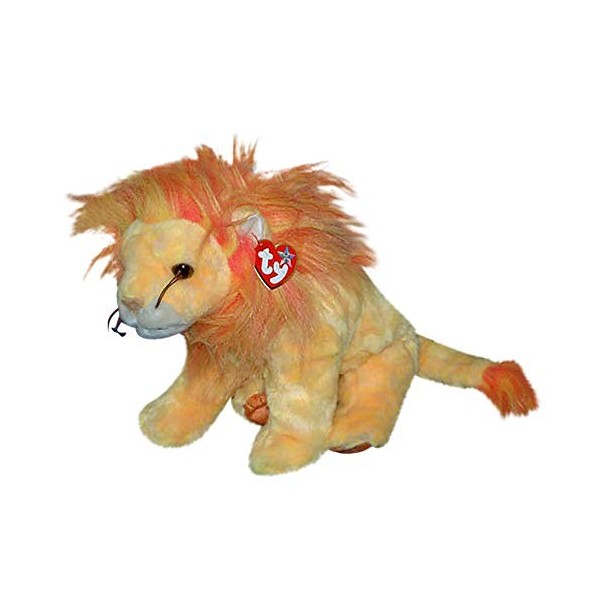 TY Beanie Baby - Peluche Animaux - Bushy le Lion - Grand Modèle