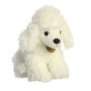 Aurora® Adorable caniche en peluche Miyoni® – Détails réalistes – Compagnon chéri – Blanc 22,9 cm