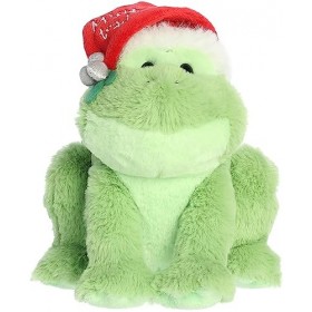 Aurora® Witty Just Sayin™ Mistle-Toad™ Animal en peluche – Personnages expressifs – Idées cadeaux insolites – Vert 20,3 cm