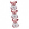 Totority 3 Pièces Hamster Poupée Mignon Animal en Peluche Décoration Animale De Pâques Hamster en Peluche Hamster en Peluche 