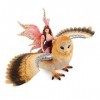 SCHLEICH 70713 Elfe à Dos de Chouette Scintillante, dès 5 Ans, bayala®® - Figurine, 18,8 x 8,2 x 15 cm