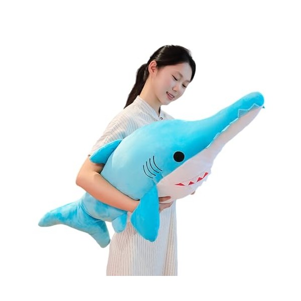 Koranuly Animal en Peluche de Requin | Oreiller câlin de Requin Jouet,Oreillers décoratifs en Peluche de Requin Chaud et réal