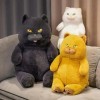 NOpinz Kawaii Peluche Chat Jouet en Peluche Animal Poupée Enfants Cadeau Mignon Chat Coussin Décoration De La Maison 80cm 2