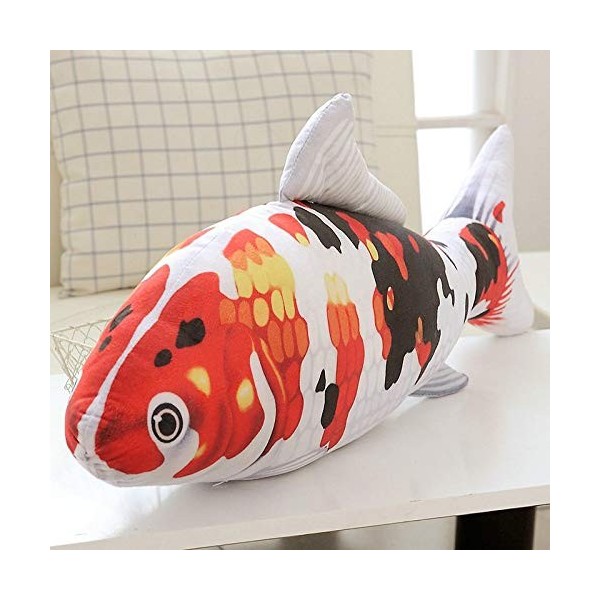 EZLAM 20-140 CM Cyprinus Carpio Poisson Koi Carpe Jouets en Peluche réaliste Peluche Poissons Aquatiques Mode Oreiller pour E