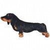 Toshilian Peluche Géante, Jouet danimaux en Peluche Jouet Enfant Jouet en Peluche Chien de Race Dachshund Noir XXL