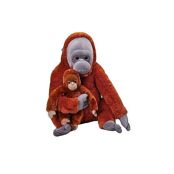 Wild Republic Mom and Baby Jumbo Orang-outan, Animal en Peluche, 76 cm, Idée Cadeau pour Enfants, Animal en Peluche, Jouet Éc