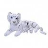 Wild Republic Mom and Baby Jumbo Tigre Blanc, Animal en Peluche, 76 cm, Idée Cadeau pour Enfants, Animal en Peluche, Jouet Éc