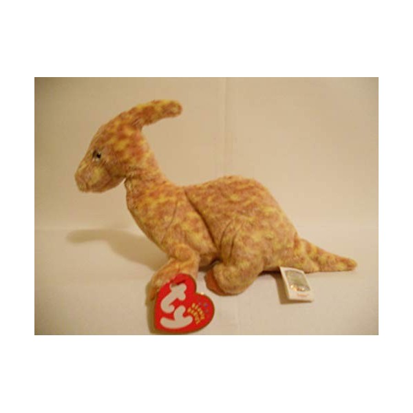 TY Beanie Baby - Peluche Animaux - Tooter le Dinosaure