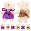 Toyvian 60 Pièces Ours Poupée Porte-clés Kawaii Pendentifs De Sac Ours en Peluche Porte-clés en Peluche Pendentifs Ours en Pe