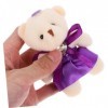 Toyvian 60 Pièces Ours Poupée Porte-clés Kawaii Pendentifs De Sac Ours en Peluche Porte-clés en Peluche Pendentifs Ours en Pe