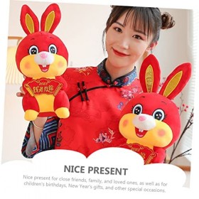 ibasenice 4 Pièces 2023 Poupées De Mascotte De Lapin Décoration De Festival De Printemps Jouet De Mascotte De Lapin en Peluch