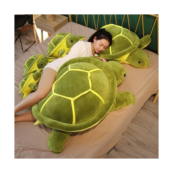 Mignon Jouet en Peluche Kawaii poupée Animale Peluche Animal Tortue Oreiller Cadeau d’Anniversaire pour Enfants Filles 80cm 1