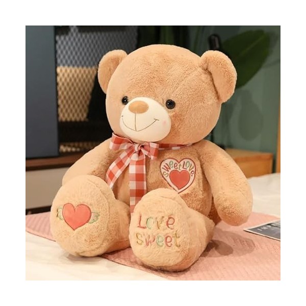 LfrAnk Nouveau Ours en Peluche De Haute Qualité Ours en Peluche Poupée Oreiller Enfants Cadeau D’Anniversaire Cadeau De Noël 