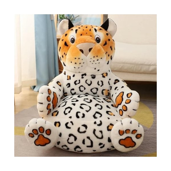 LfrAnk Siège en Peluche Jouets en Peluche Réaliste Tigre Chien Léopard Canard Siège Enfants Cadeau Anniversaire Cadeau De Noë