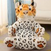 LfrAnk Siège en Peluche Jouets en Peluche Réaliste Tigre Chien Léopard Canard Siège Enfants Cadeau Anniversaire Cadeau De Noë