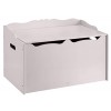 Amazon Basics Boîte à jouets en bois, gris, 76.2 x 40.64 x 46.99 cm