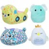 Squishville SQM0165 Serena in Carriage & Diego Two Mini Squishmallow Cygne et éléphant, Chariot en Peluche et véhicules de Ca