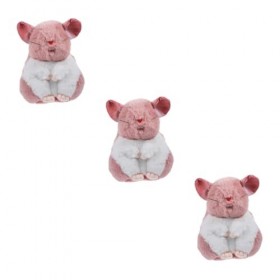 Toyvian 3 Pièces Poupée Hamster Peluche Hamster Poupée De Souris en Peluche Hamster en Peluche Jouets en Peluche en Peluche A