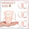 Libima Lot de 12 mini porte-clés en peluche dagneau mignon en vrac de 11,9 cm - Poupées dagneau en peluche douces et adorab