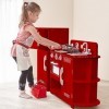 Jeu de cuisine enfant en bois rouge pour fille et garçon Teamson Kids TD-11779C