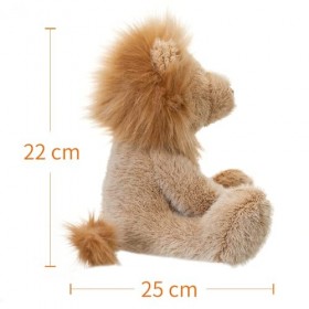 Apricot Lamb Jouet en peluche en forme de lion de blé - Idéal pour les enfants lion de blé, 20,3 cm 