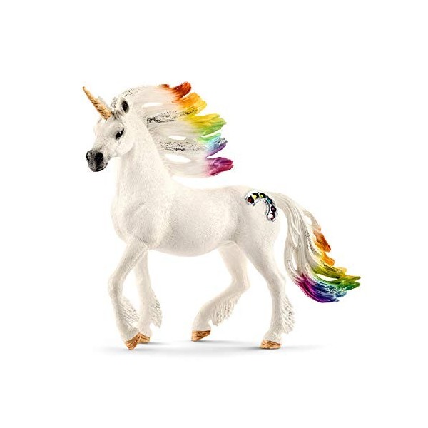 Schleich - 70523 - Figurine - Licorne arc-en-ciel, mâle