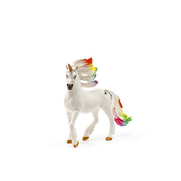 Schleich - 70523 - Figurine - Licorne arc-en-ciel, mâle