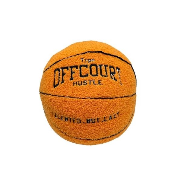 YXRRVING offcourt Coussin de basket-ball en forme de basket-ball, 24,9 cm, jouets en peluche douce rembourrée, jouets mignons