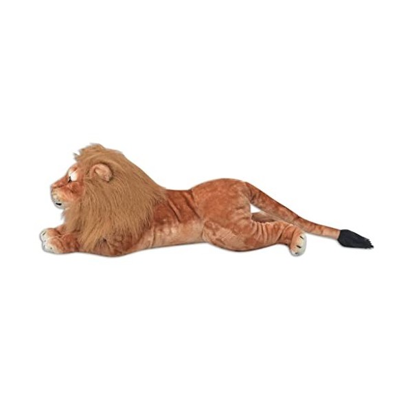 Toshilian Peluche Géante, Jouet danimaux en Peluche Jouet Enfant Lion en Peluche Marron XXL