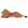 Toshilian Peluche Géante, Jouet danimaux en Peluche Jouet Enfant Lion en Peluche Marron XXL