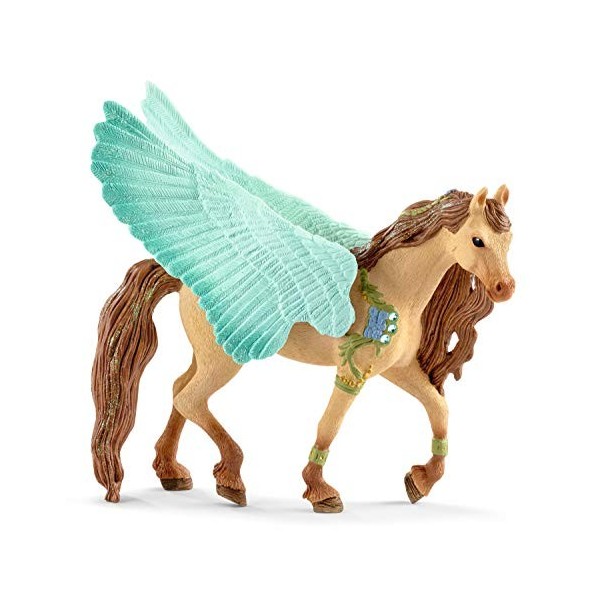 Schleich- Figurine Pégase Bijou, étalon bayala Soleyas, 70574, Multicolore