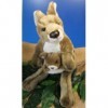 Peluche kangourou avec bébé debout Marron 40 cm