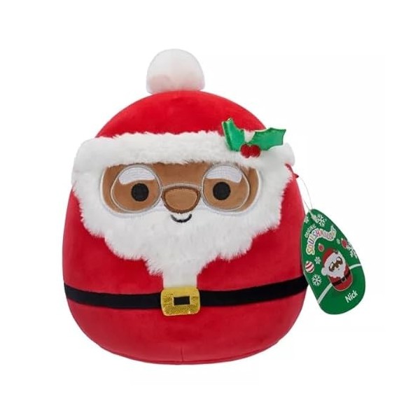 Squishmallows Petite peluche Père Noël avec houx 20,3 cm