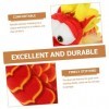 Toyvian 3 Pièces Jouet en Peluche Dragon Statue danimal du Zodiaque Poupée du Nouvel an Chinois Ornement De Noël en Peluche 