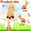 Lot de 9 poupées en peluche de chameau mignon en peluche douce à suspendre pour clés, sac à main, sac décole, cadeaux de fêt