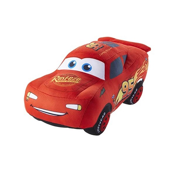 Disney Pixar Cars Peluche Parlante Flash Mcqueen Avec Plus De 10 Sons Et Phrases, Détails Uniques Et Yeux Brodés, Jouet Enfan