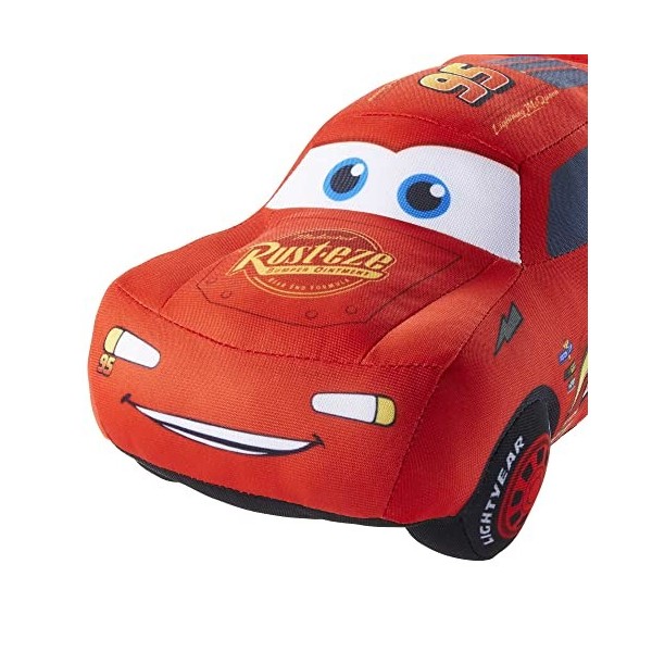 Disney Pixar Cars Peluche Parlante Flash Mcqueen Avec Plus De 10 Sons Et Phrases, Détails Uniques Et Yeux Brodés, Jouet Enfan