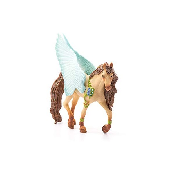 Schleich- Figurine Pégase Bijou, étalon bayala Soleyas, 70574, Multicolore