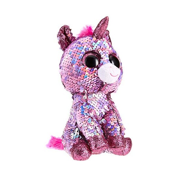 Ty - TY36266 - Flippables - Peluche à sequins Sparkle la Licorne 15 cm