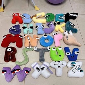 NIKOZA 26 Lettres Alphapals Early Head Start Plush Alphabet Single Le Jouet Alphabet en Peluche, denviron 10 à 12 Pouces d