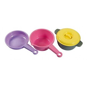 ERRO 40216 Lot de 3 casseroles en plastique pour enfant