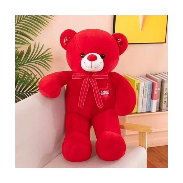 Nouveau Noël Haute Qualité Ours en Peluche avec Écharpe en Peluche Animal Ours en Peluche Poupée Oreiller Cadeau D’Anniversai